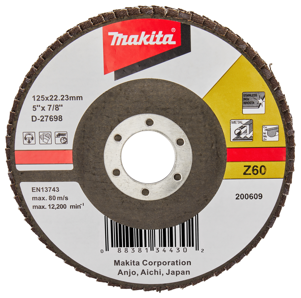 Lamellenschuurschijf 125mm Z60