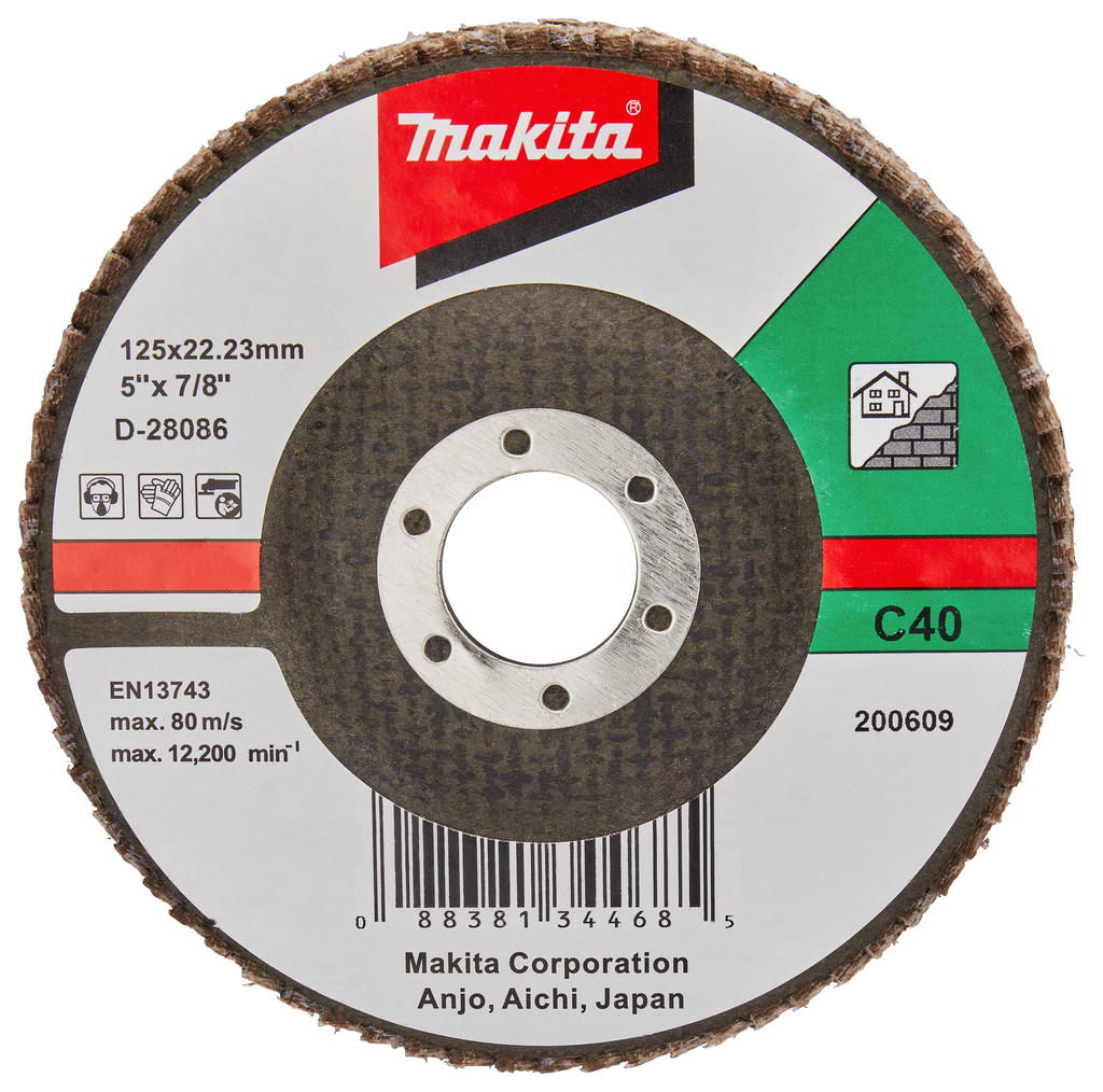 Lamellenschuurschijf 125mm C40