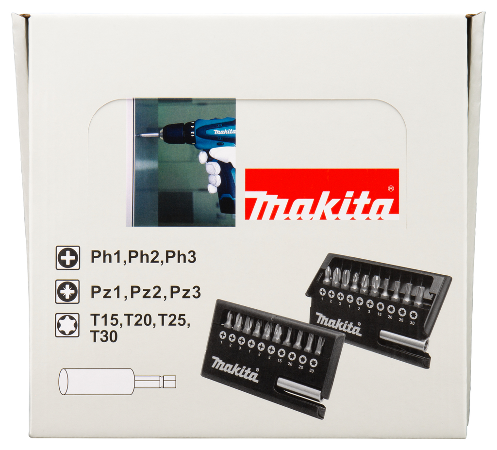 D-30651-12 - Schroefbitset 11-delig (display 12 stuks) | Makita.nl