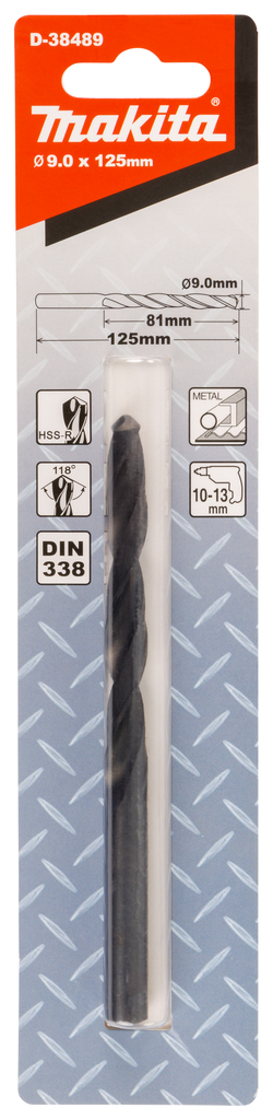 Metaalboor 9,0x125mm