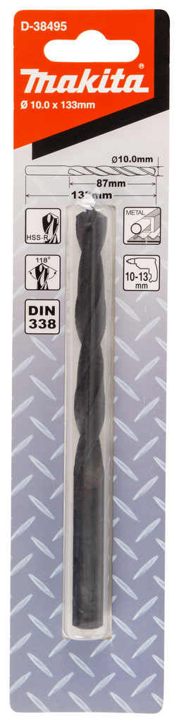 Metaalboor 10,0x133mm