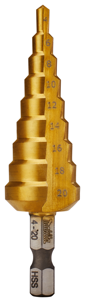 Trappenboor 9 traps 4-20mm