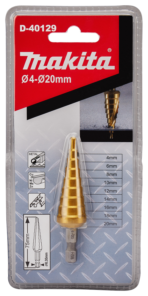 Trappenboor 9 traps 4-20mm