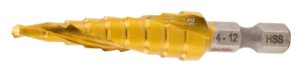 Trappenboor 9 traps 4-12mm