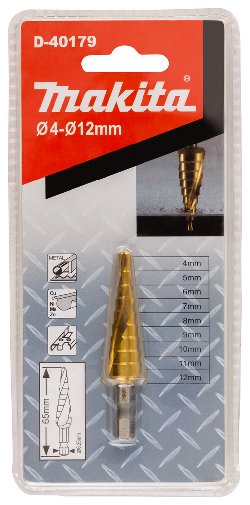 Trappenboor 9 traps 4-12mm