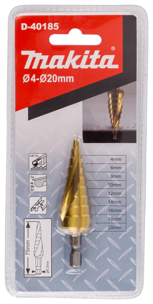 Trappenboor 9 traps 4-20mm