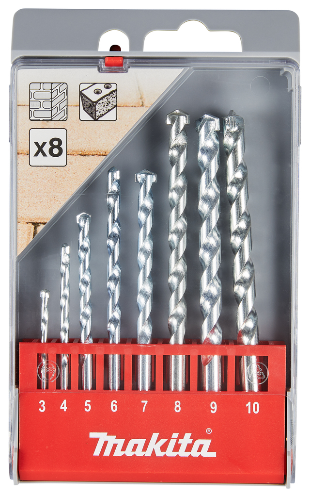 Steenboorset 8-delig