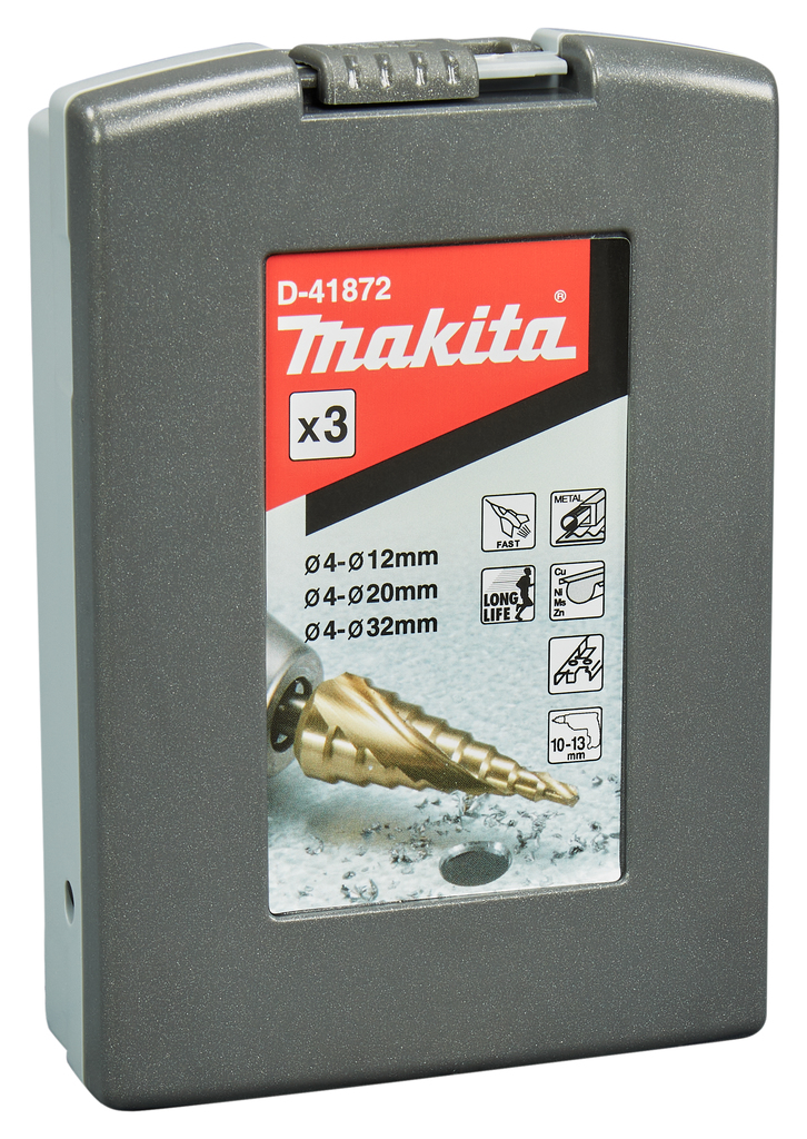 Trappenboorset 3-delig metaal