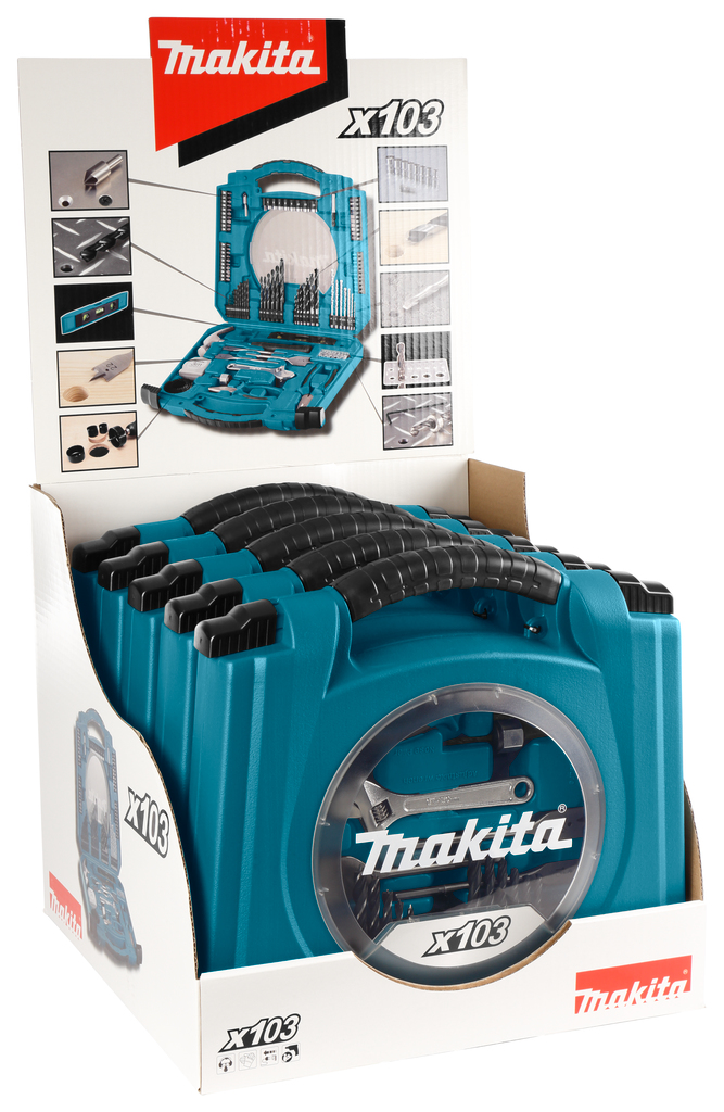 Gereedschapsset 103-delig (display 5 stuks)