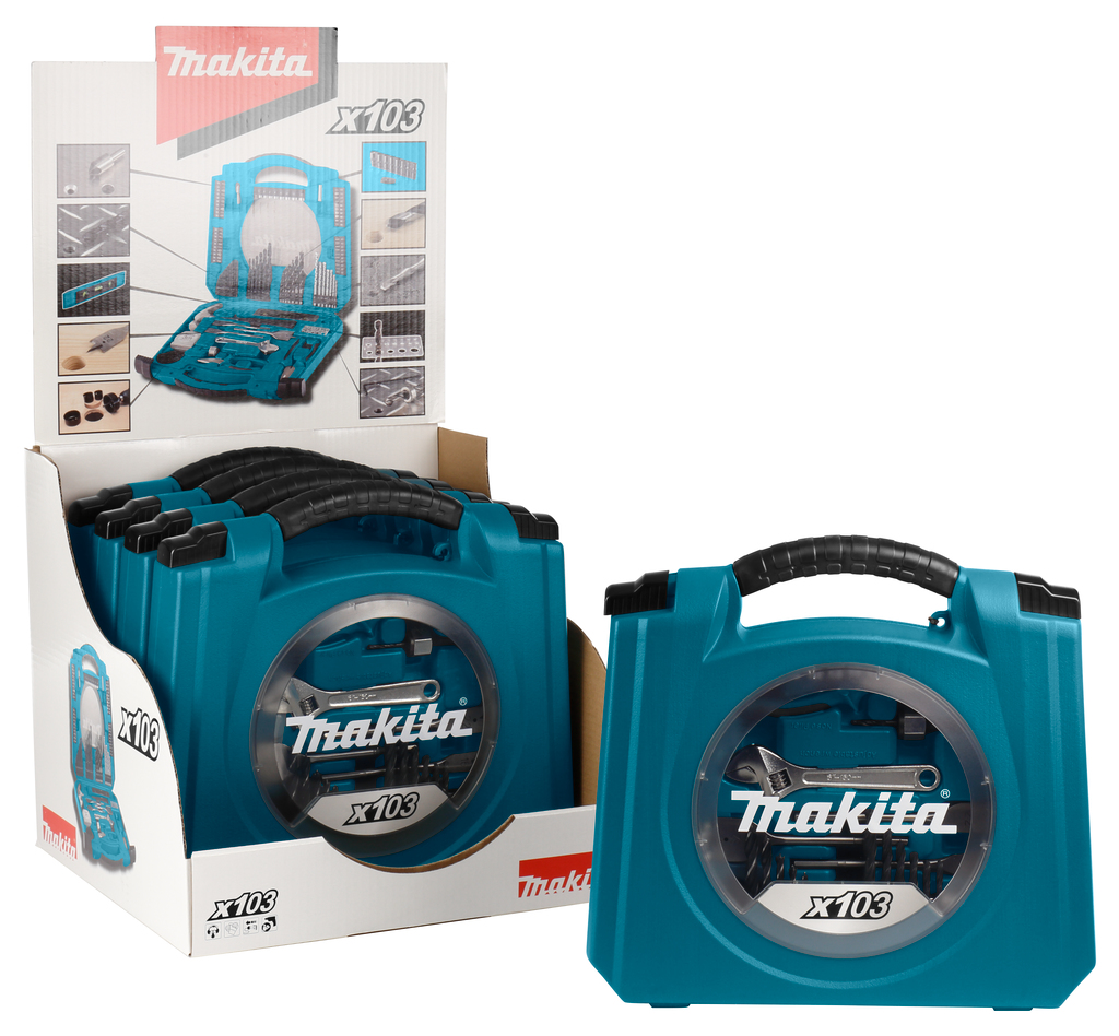 Gereedschapsset 103-delig (display 5 stuks)