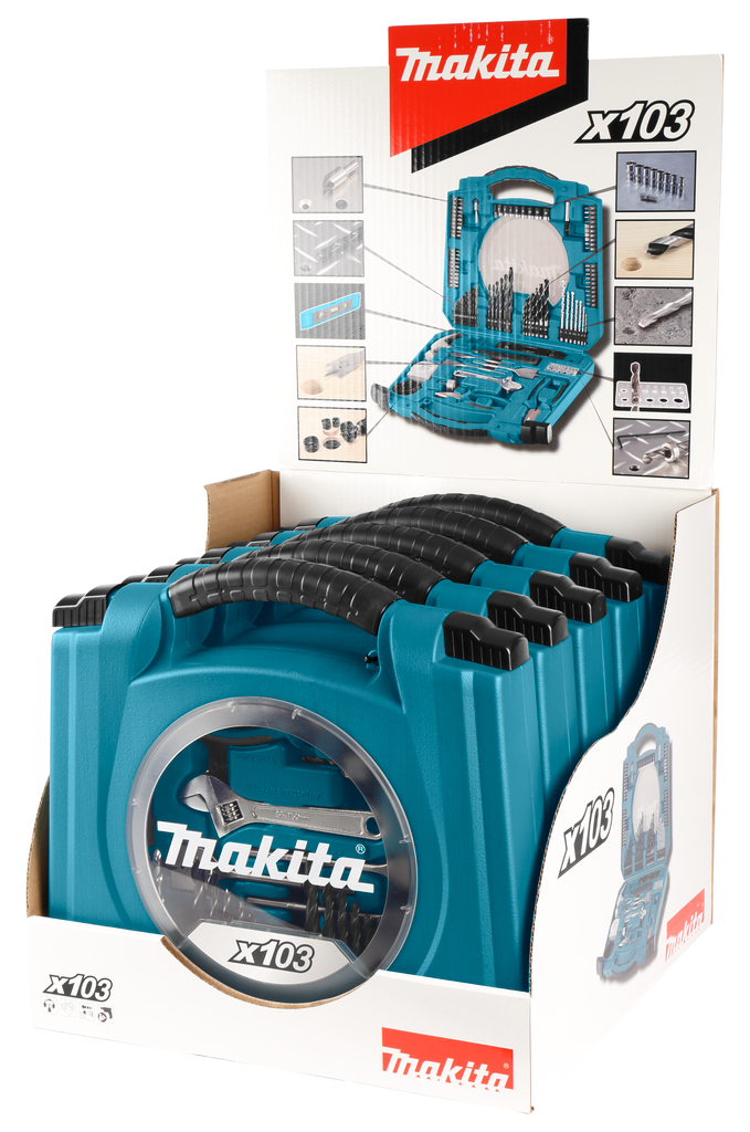 Gereedschapsset 103-delig (display 5 stuks)