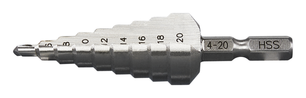 Trappenboor 9 traps 4-20mm