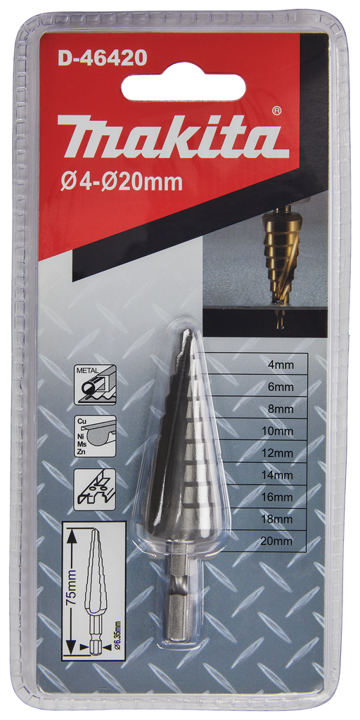 Trappenboor 9 traps 4-20mm