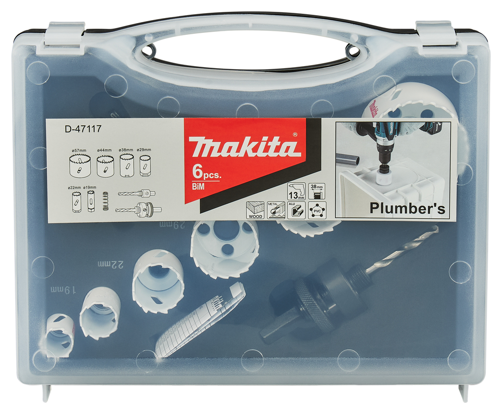 Gatzaagset 9-delig hout/metaal