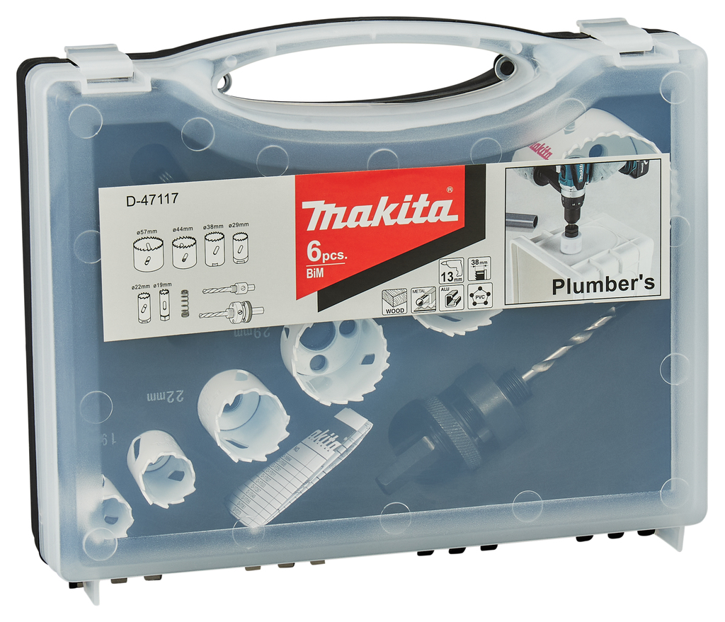 Gatzaagset 9-delig hout/metaal