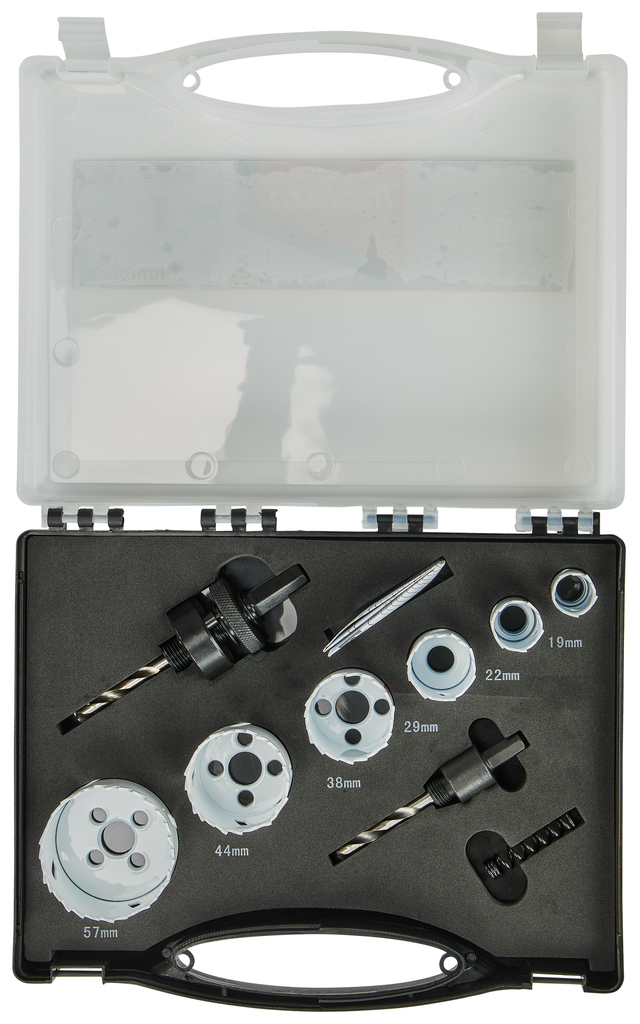 Gatzaagset 9-delig hout/metaal