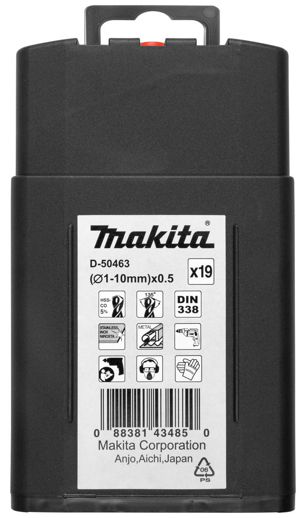 Metaalboorset 19-delig