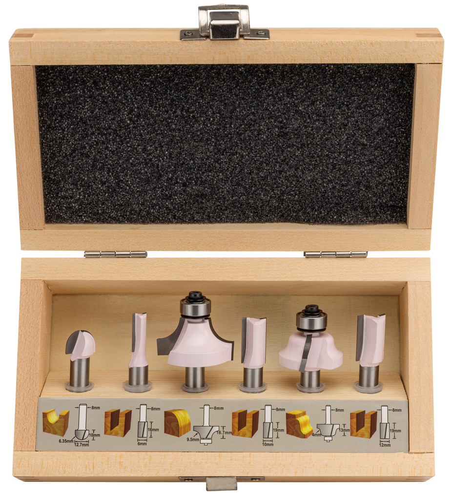 Frezenset S8 6-delig