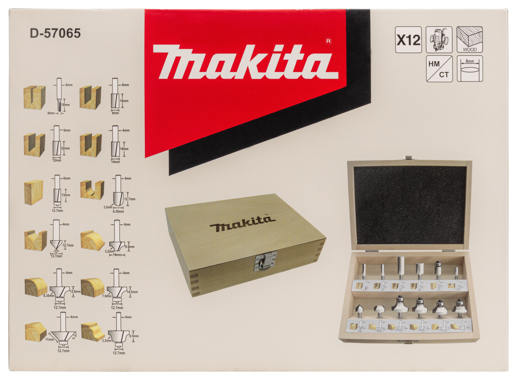 Frezenset S6 12-delig 