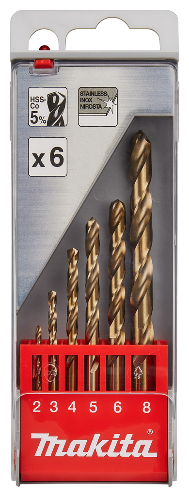 Metaalboorset 6-delig