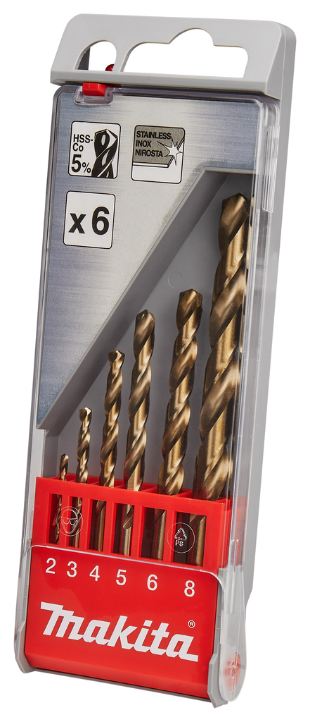 Metaalboorset 6-delig