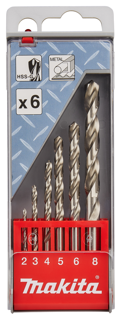 Metaalboorset 6-delig