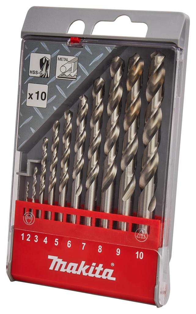 Metaalboorset 10-delig
