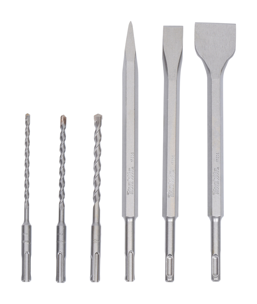 B2S: Betonboor-/beitelset 6-delig