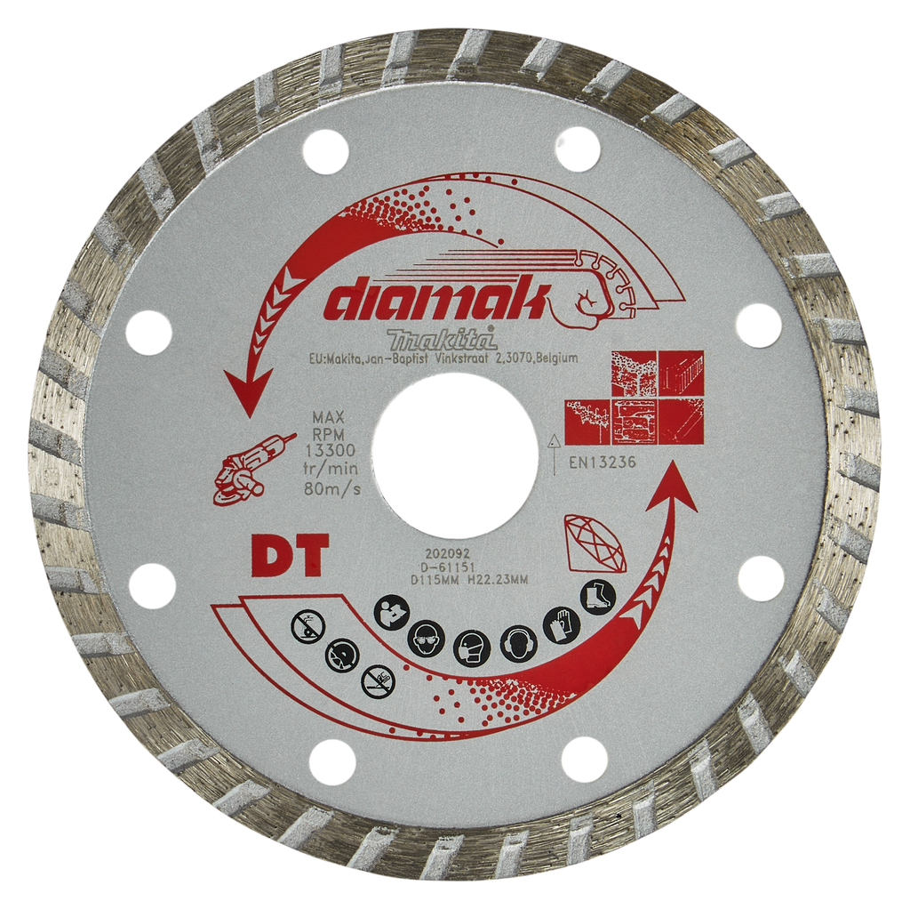 Diamantschijf 115x22,23x2,2mm