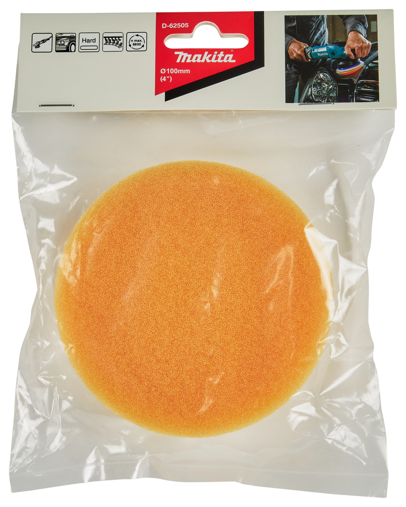 Spons oranje zacht grof 100mm