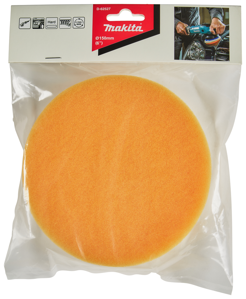 Spons oranje zacht grof 150mm