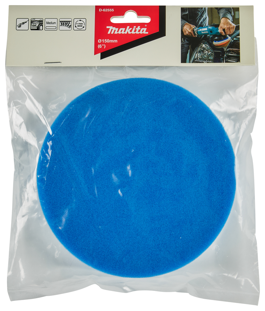 Spons blauw zacht medium 150mm