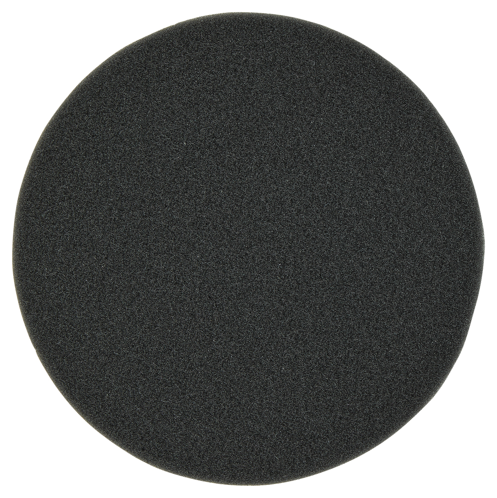 Spons zwart zacht fijn 125mm