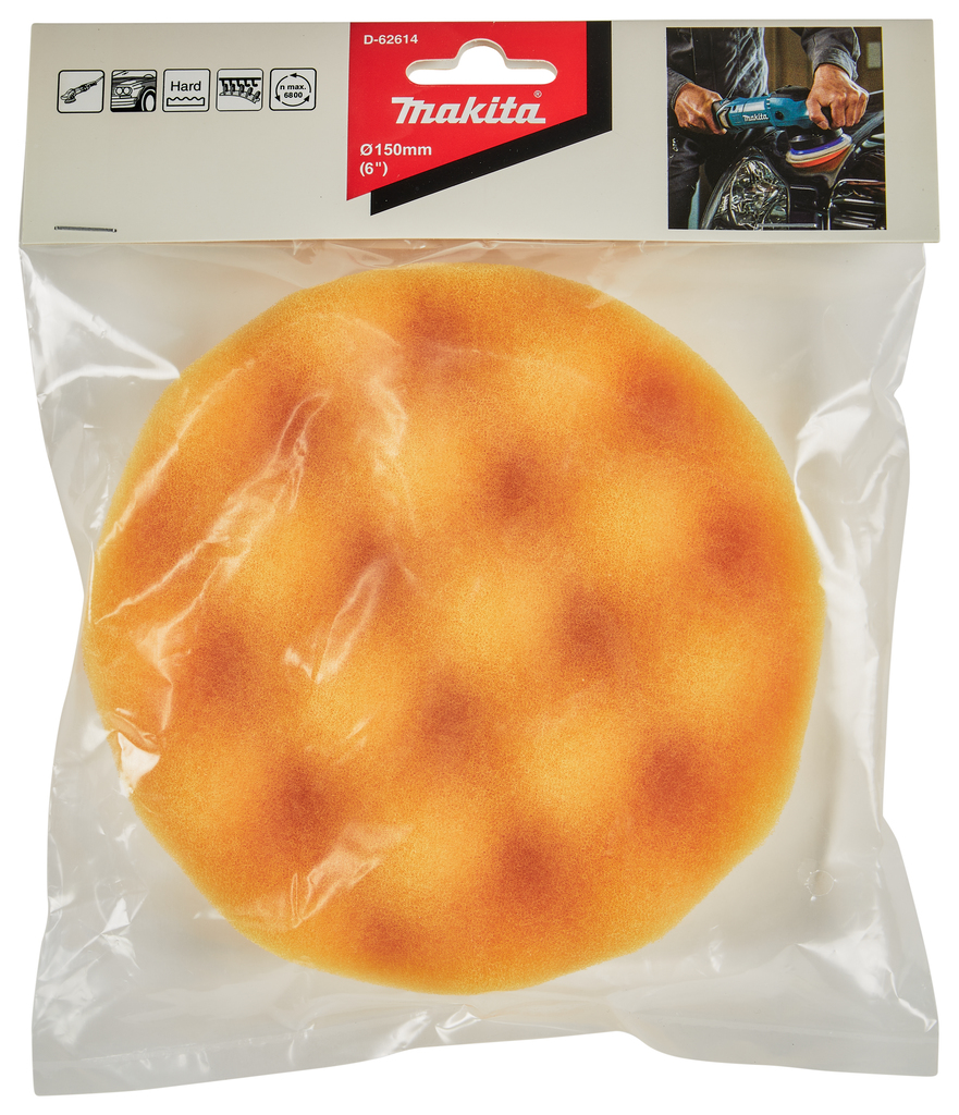 Spons oranje zacht grof 150mm