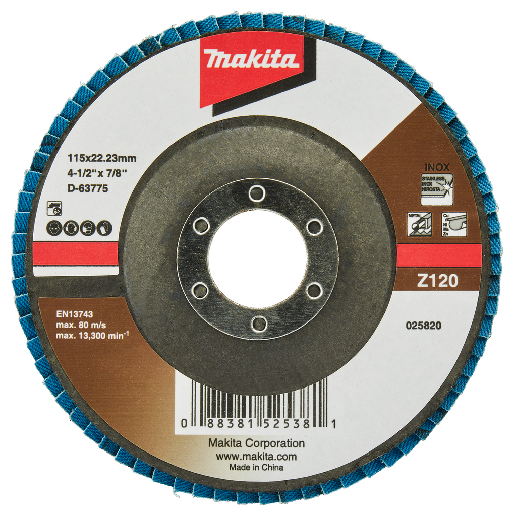 Lamellenschuurschijf 115mm Z120