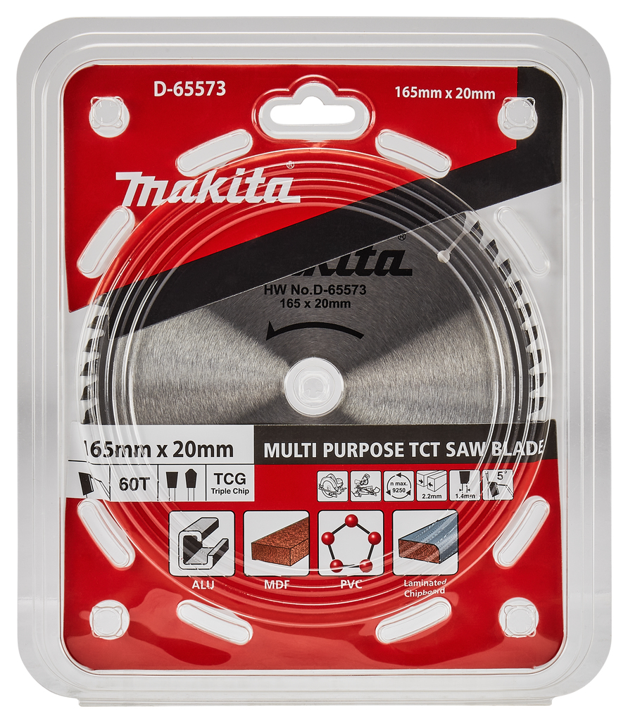 Afkort- en cirkelzaagblad div. materialen 