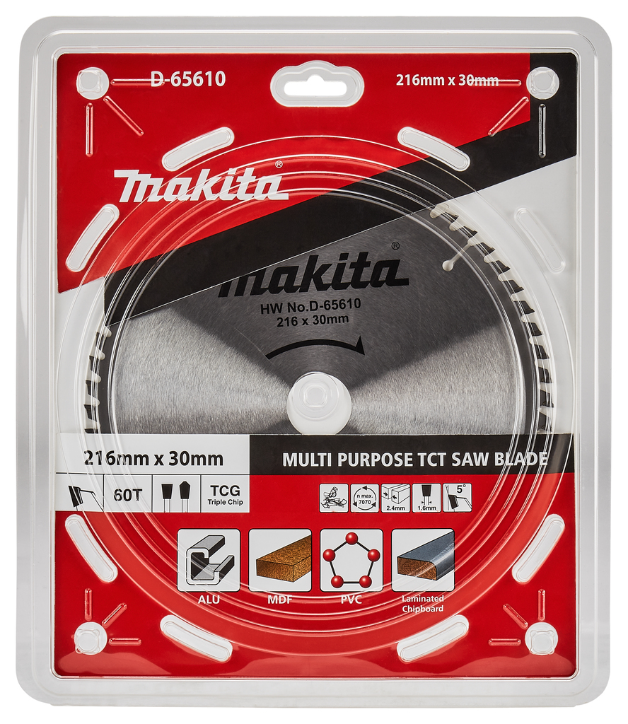 Afkortzaagblad div. materialen