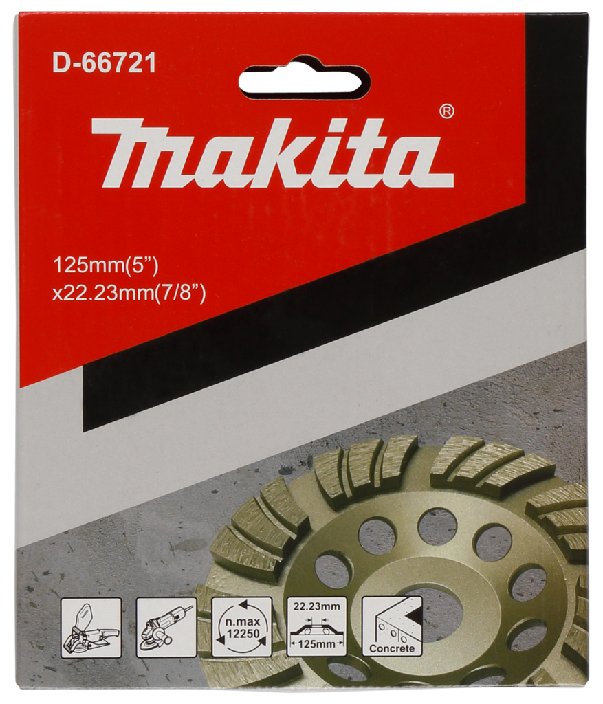 Diamant komschijf 125mm fijn