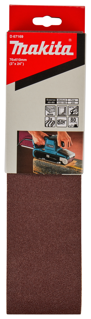 Schuurband 76x610mm A80