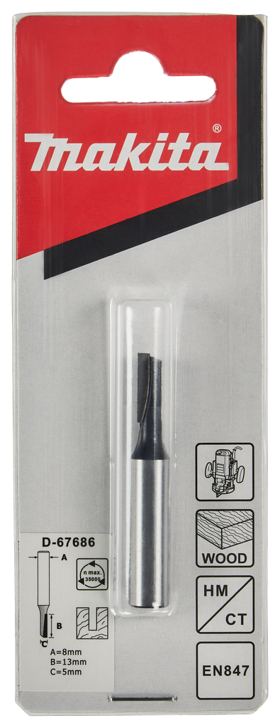 Groeffrees 5x13mm S8            