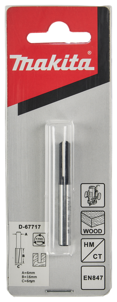 Groeffrees 6x16mm S6            