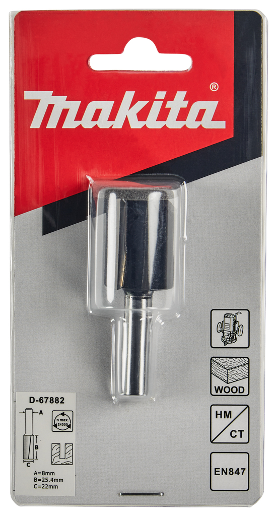 Groeffrees 22x25,4mm S8         