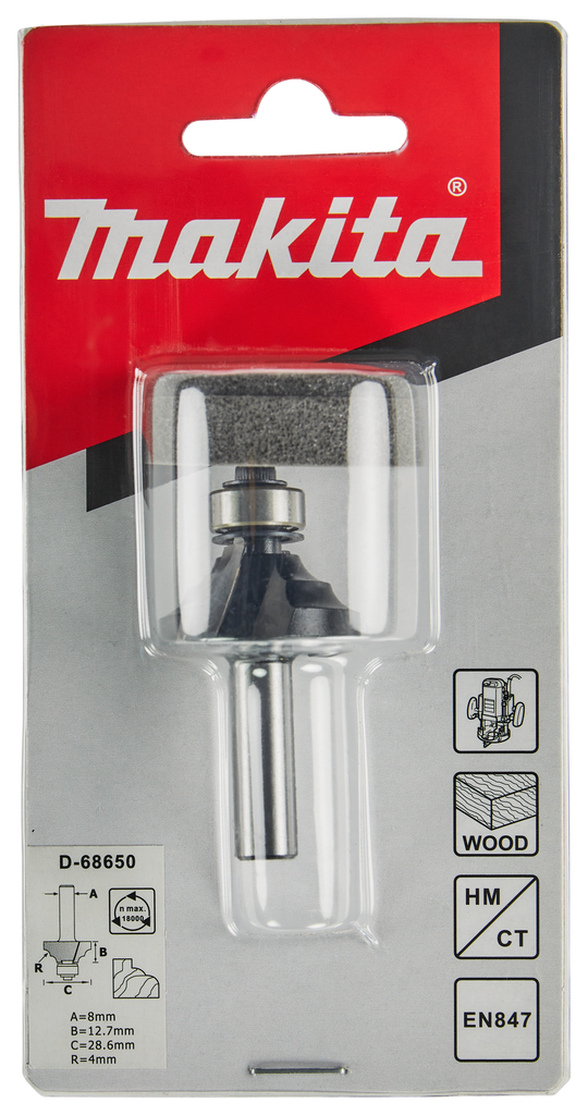 Dubbel afrondfrees r=3,97 28,58x12,7mm S8     