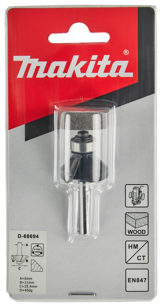 Fasefrees 45° 25,4x11,11mm S6