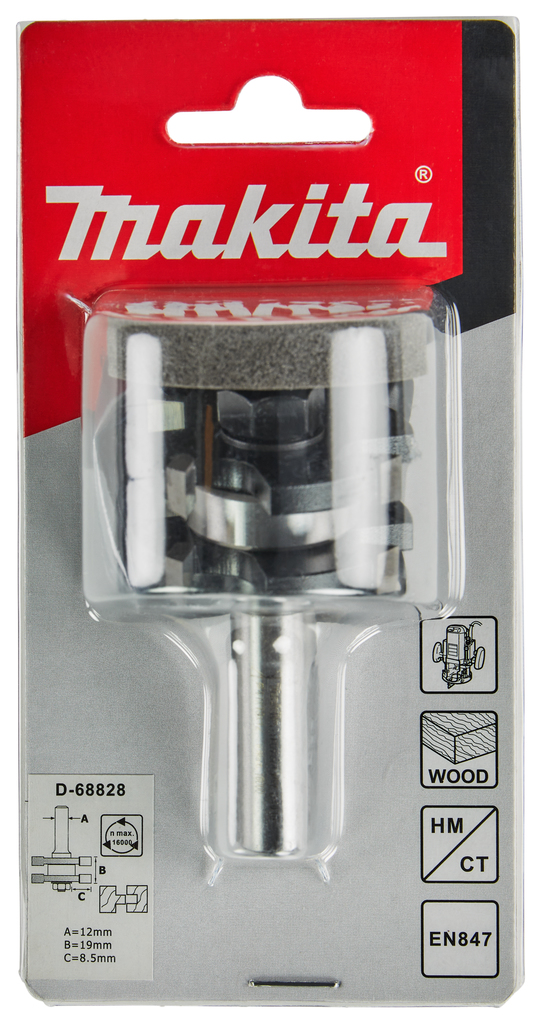 Groef/veerfrees 8,5x6,35mm S12       