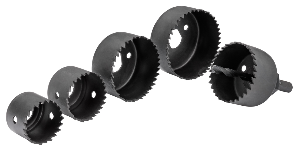 Gatzaagset 6-delig hout/kunststof