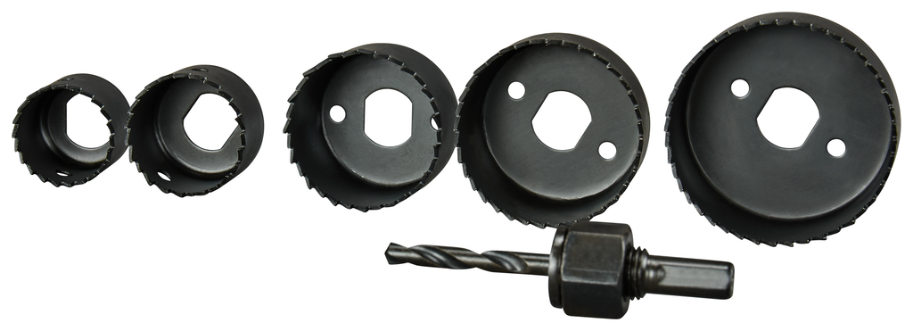 Gatzaagset 6-delig hout/kunststof