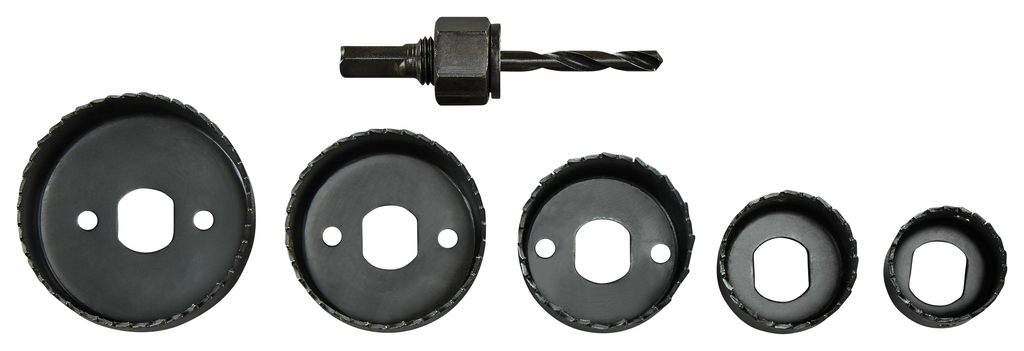 Gatzaagset 6-delig hout/kunststof