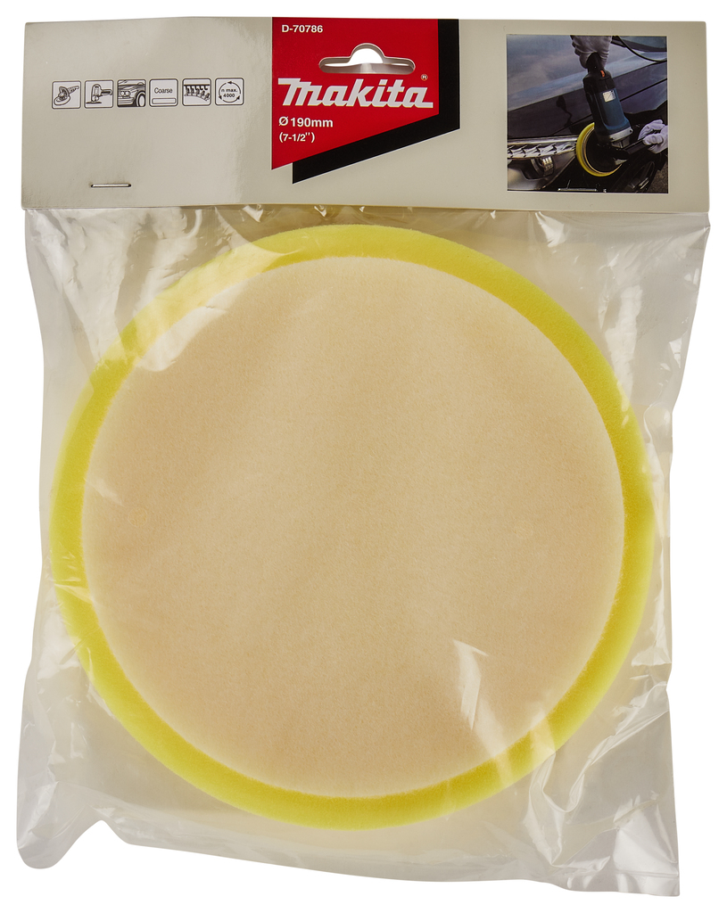 Spons geel hard grof 190mm