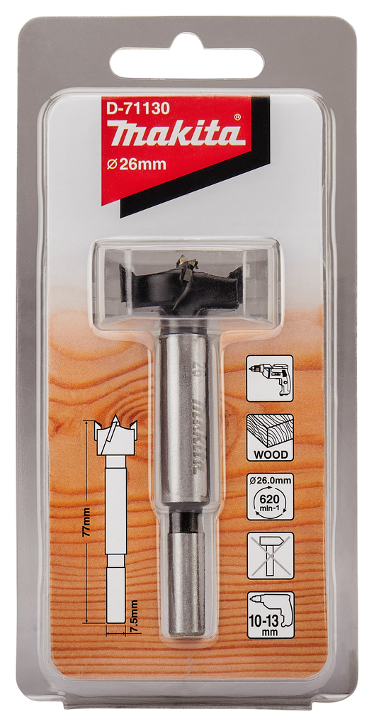 Scharnierboor 26x77mm